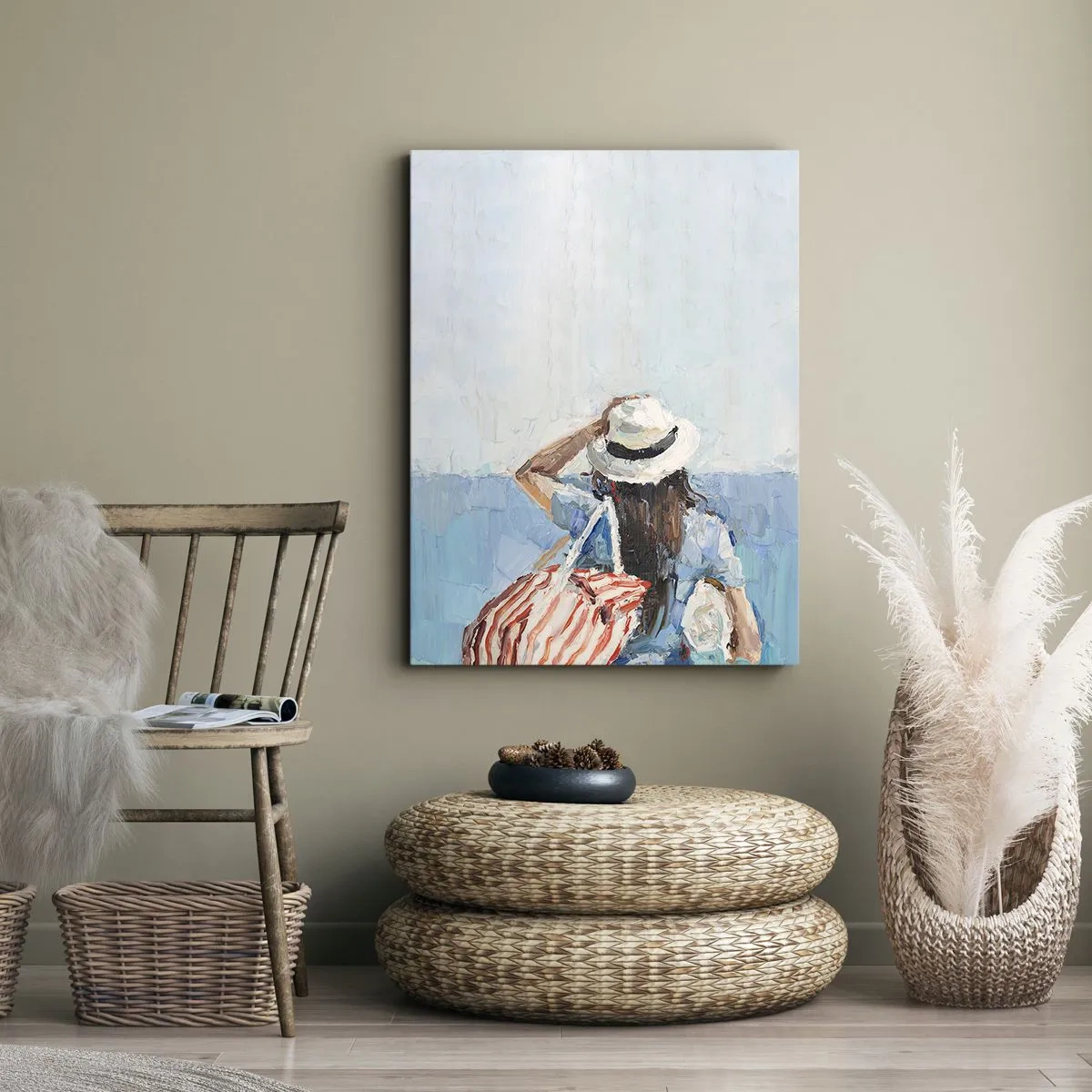 Canvas picture - Welcome to Holiday - 55x100 cm