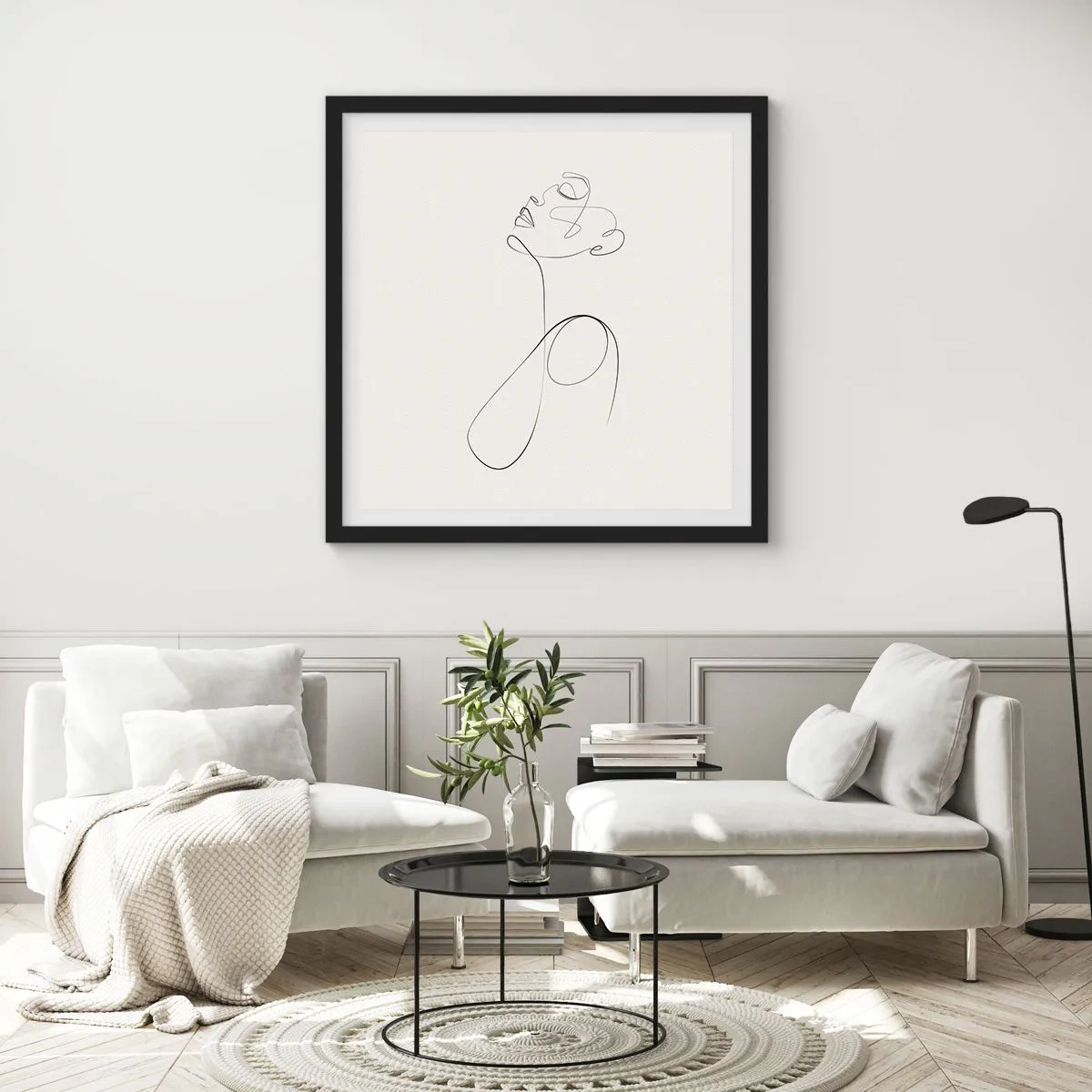 Poster in black frame - Entangled in Dreams - 50x50 cm