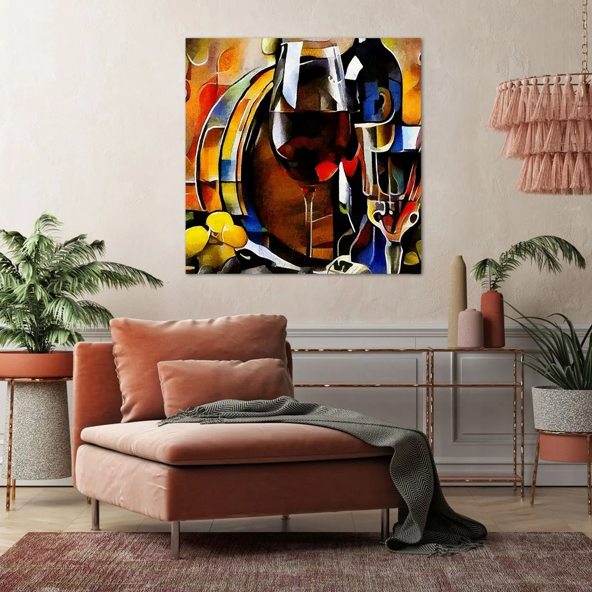 Canvas picture - And The World Fills With Colours - 60x60 cm