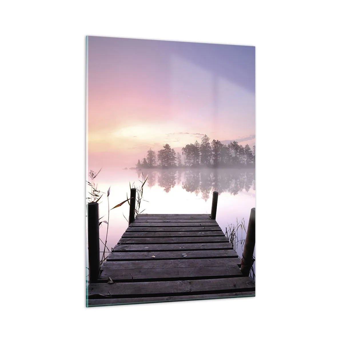 Glass picture - Out from a Lilac Fog… - 50x70 cm
