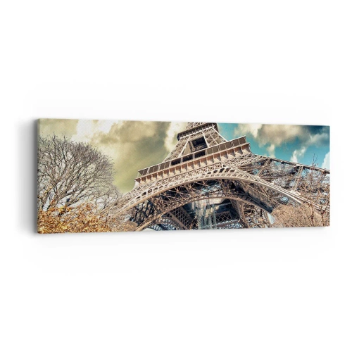 Canvas picture - And in Autumn in Paris… - 90x30 cm
