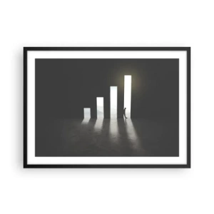 Poster in black frame - Success - Impression - 70x50 cm