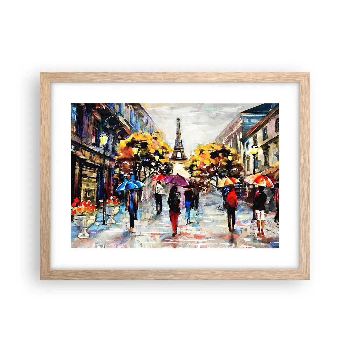 Poster in light oak frame - Especially Beautiful in Autumn - 40x30 cm