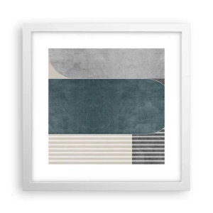 Poster in white frmae - Levelled Composition - 30x30 cm
