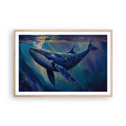 Poster in light oak frame - Welcome to My World - 91x61 cm