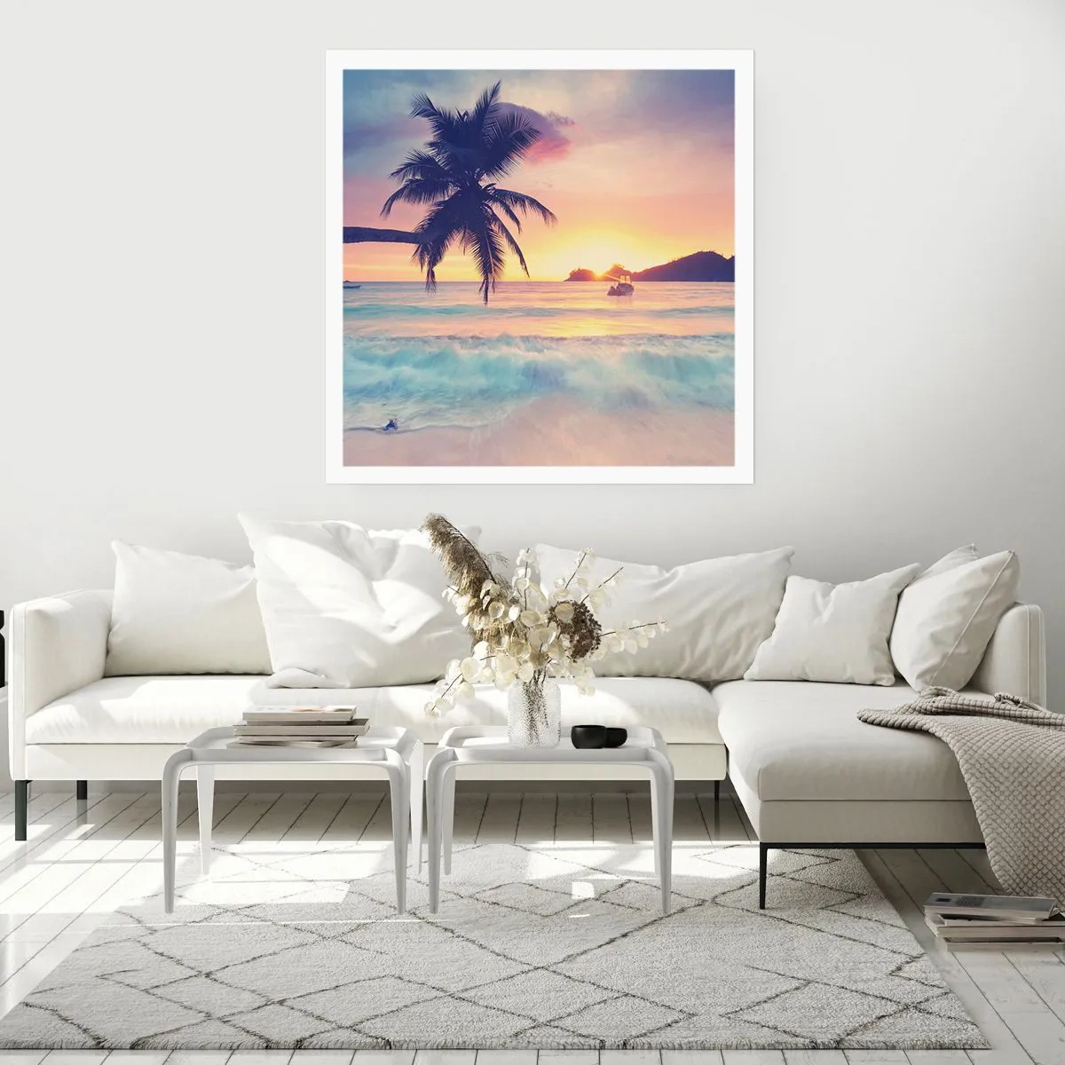 Poster - Evening in a Bay - 30x30 cm