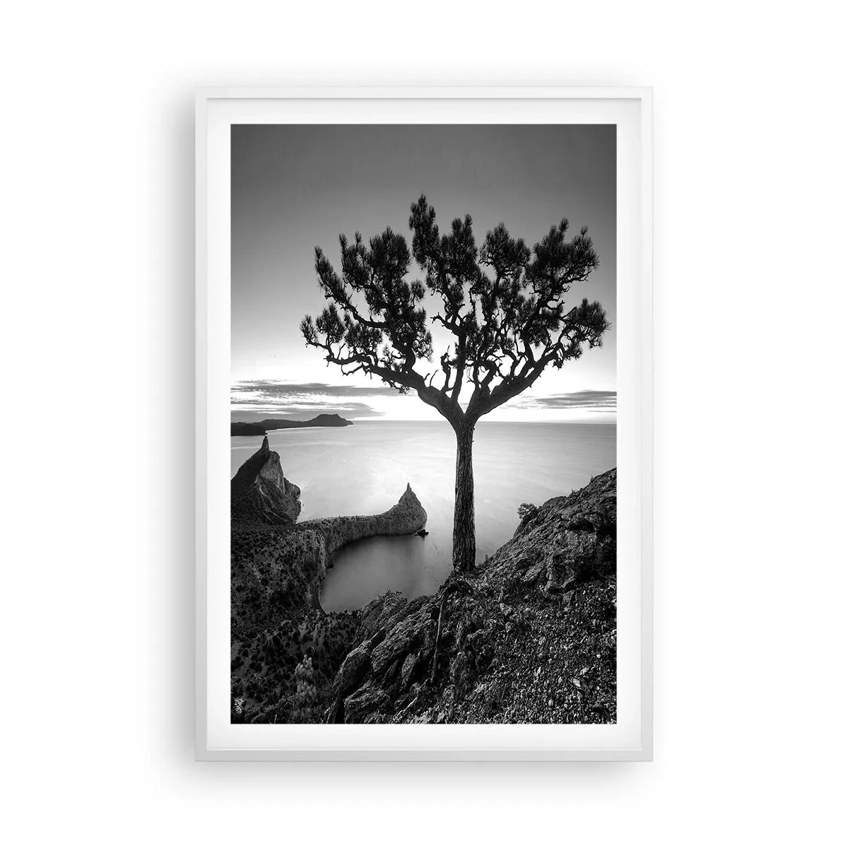 Poster in white frmae - Quiet All Around - 61x91 cm