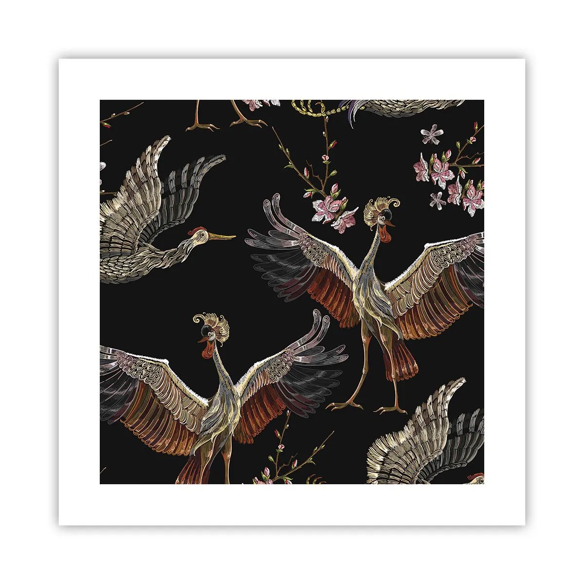 Poster - Fairy Tale Bird - 40x40 cm