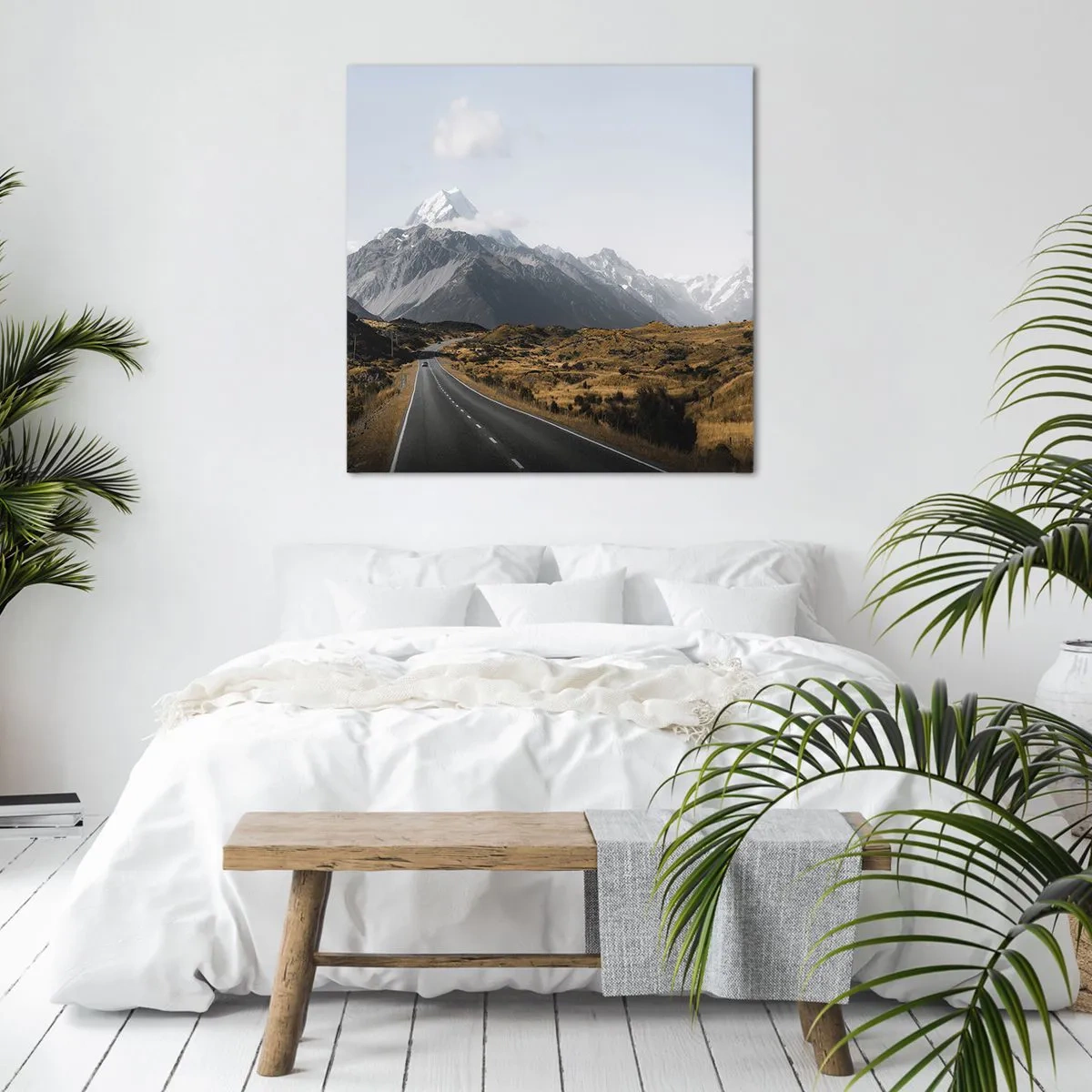 Canvas picture - Road to the Heart of the Mountains - 30x30 cm