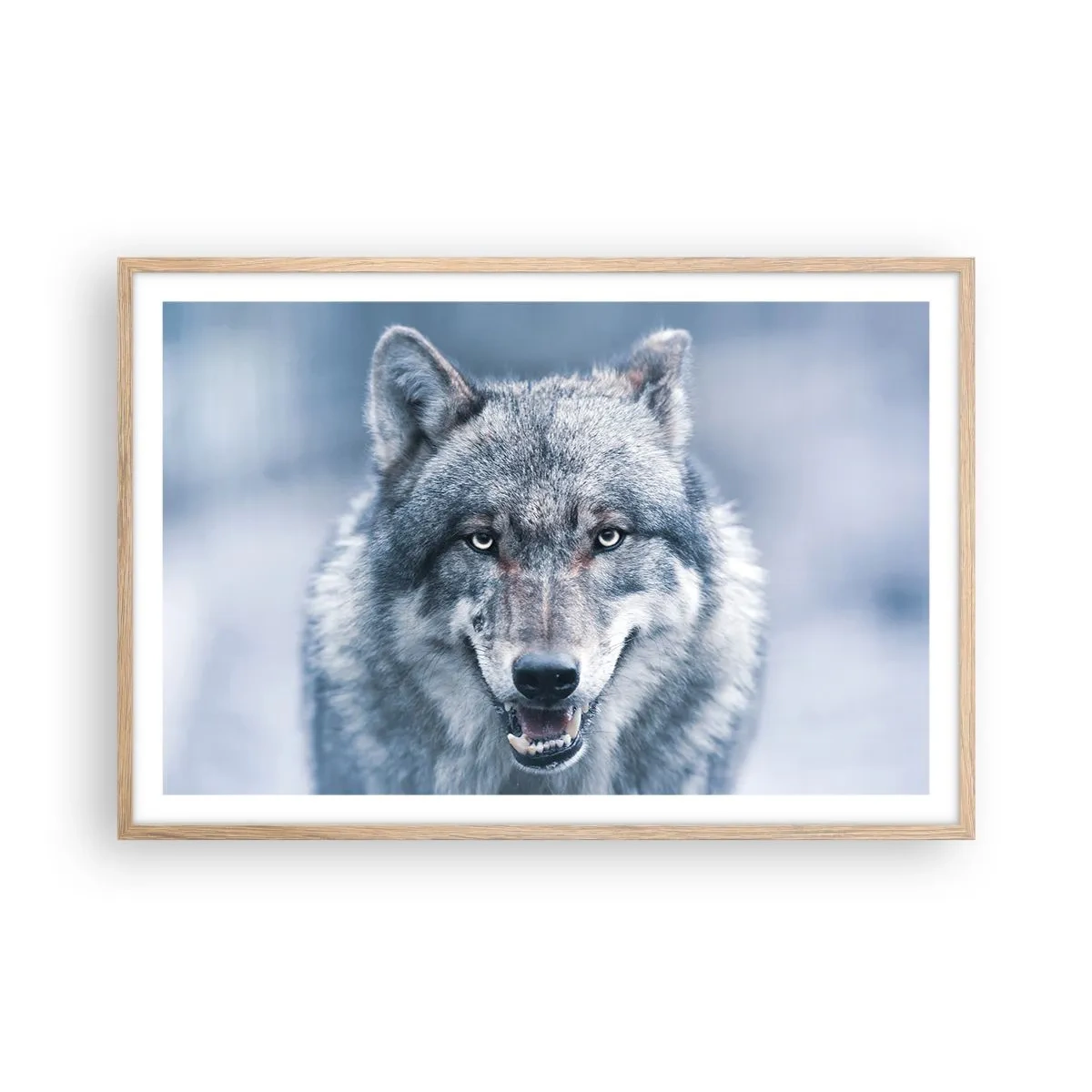 Poster in light oak frame - Will You Take Up the Challenge? - 91x61 cm