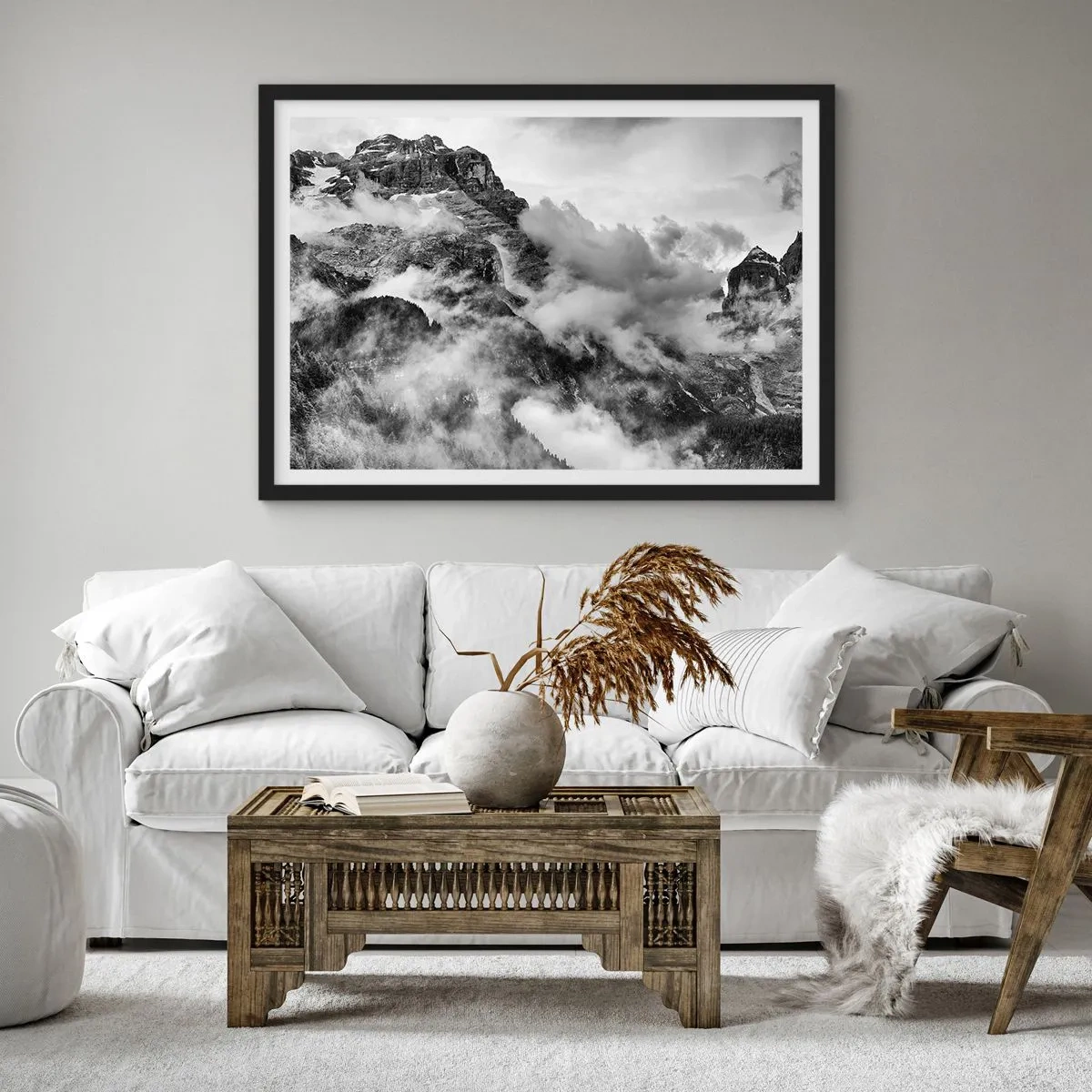 Poster in black frame - Beautiful and Cruel - 100x70 cm