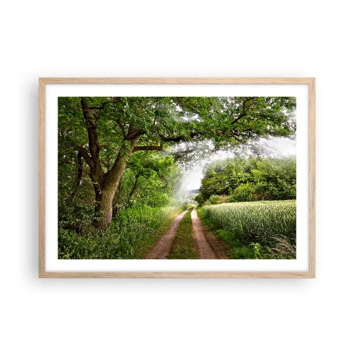 Poster in light oak frame - Et in Arcadia Ego - 70x50 cm