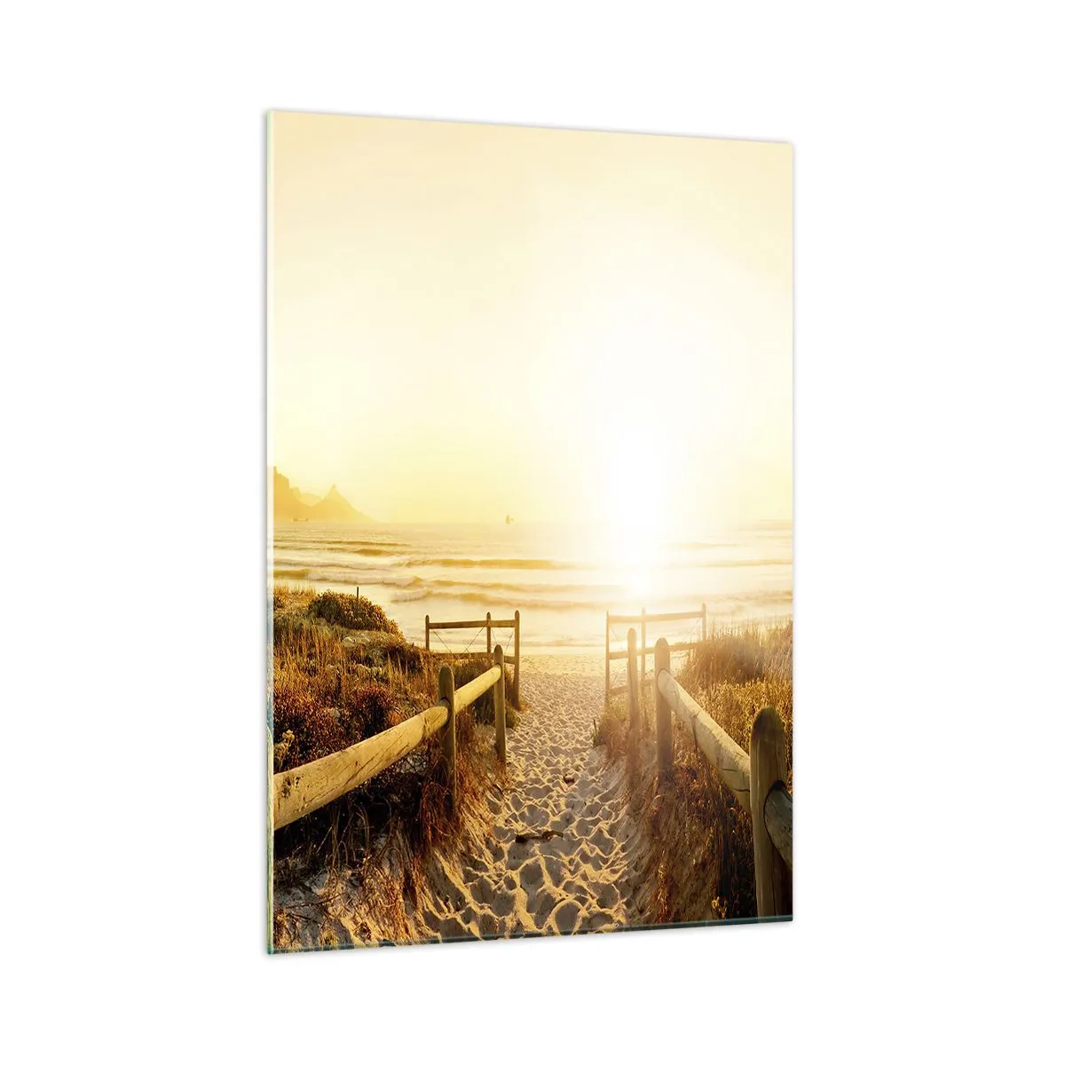 Glass picture - Through the Dune, Towards the Sun - 50x70 cm