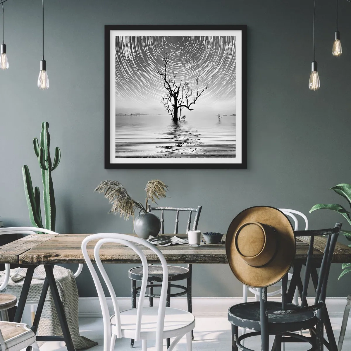 Poster in black frame - Symphony of Nature - 50x50 cm