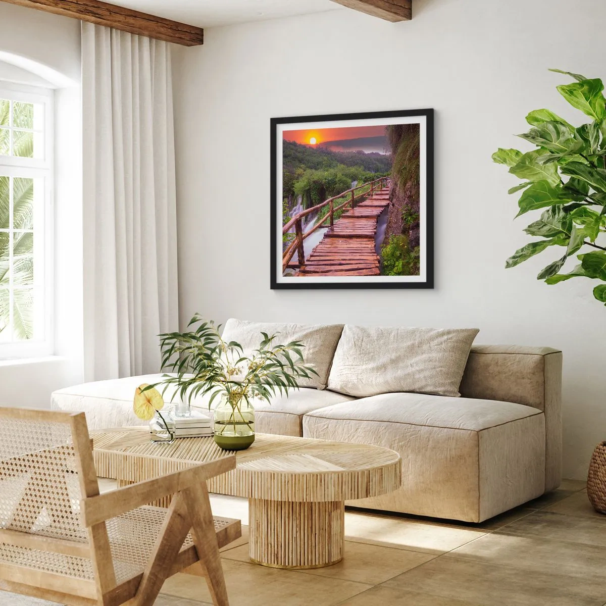Poster in black frame - Unbelievable Beauty - 30x30 cm