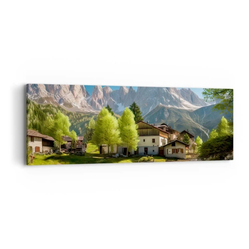 Canvas picture - Alpine Idyll - 90x30 cm