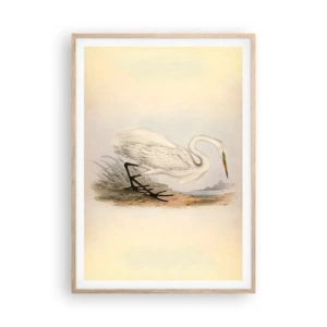Poster in light oak frame - Lady on the Marsh - 70x100 cm