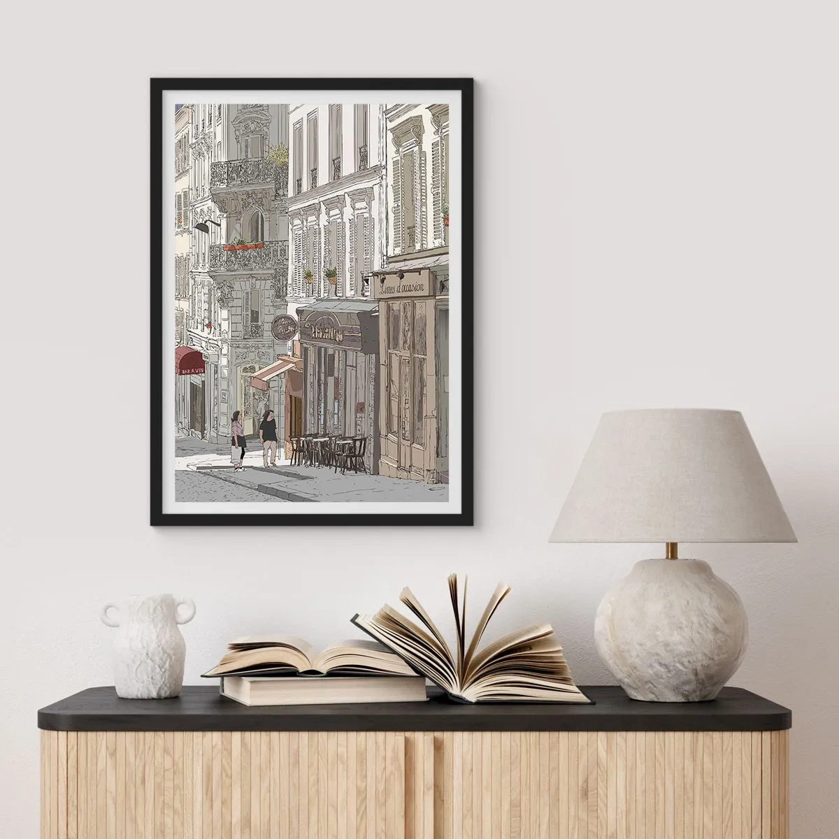 Poster in black frame - City Joys - 40x50 cm