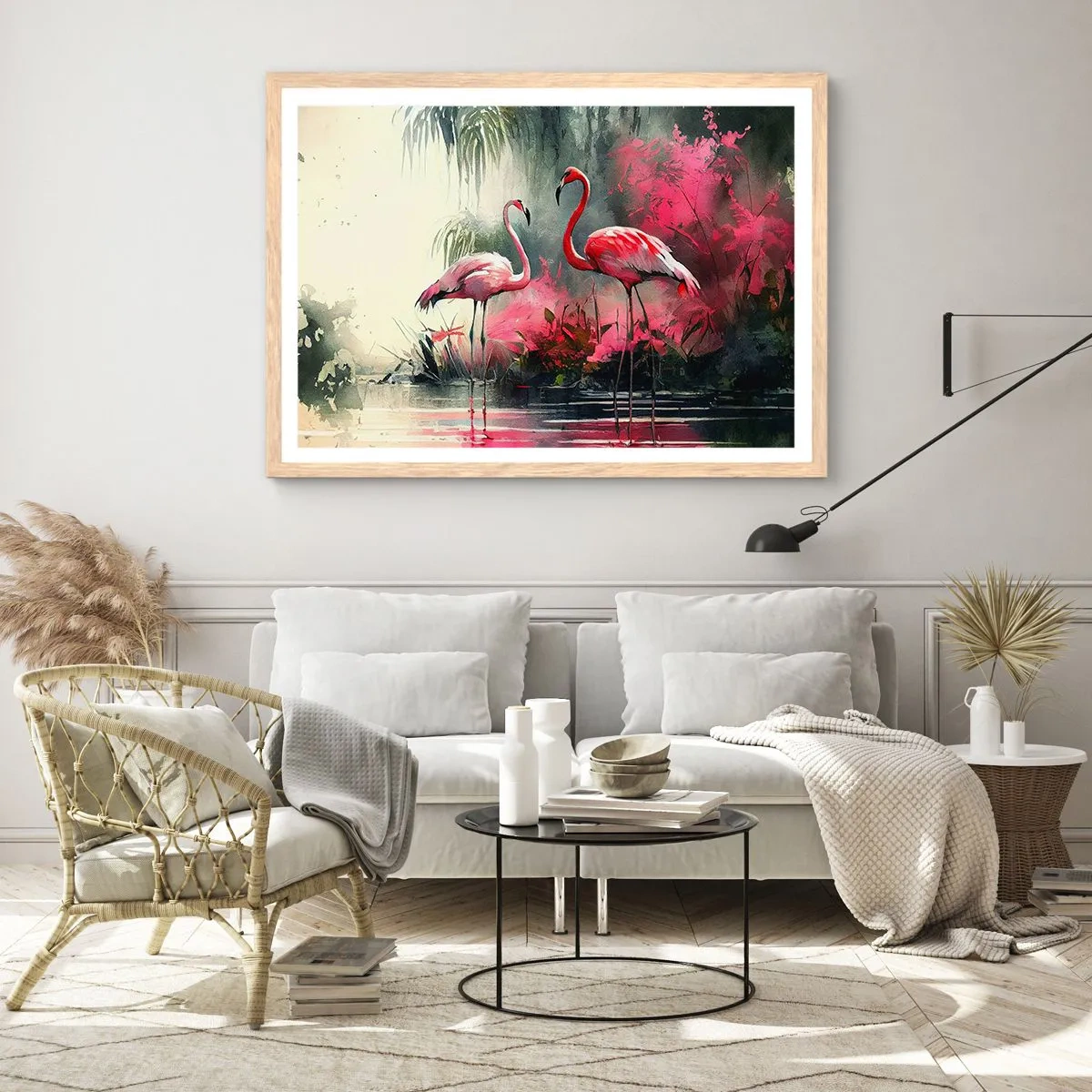 Poster in light oak frame - Class of Natural Charm - 70x50 cm