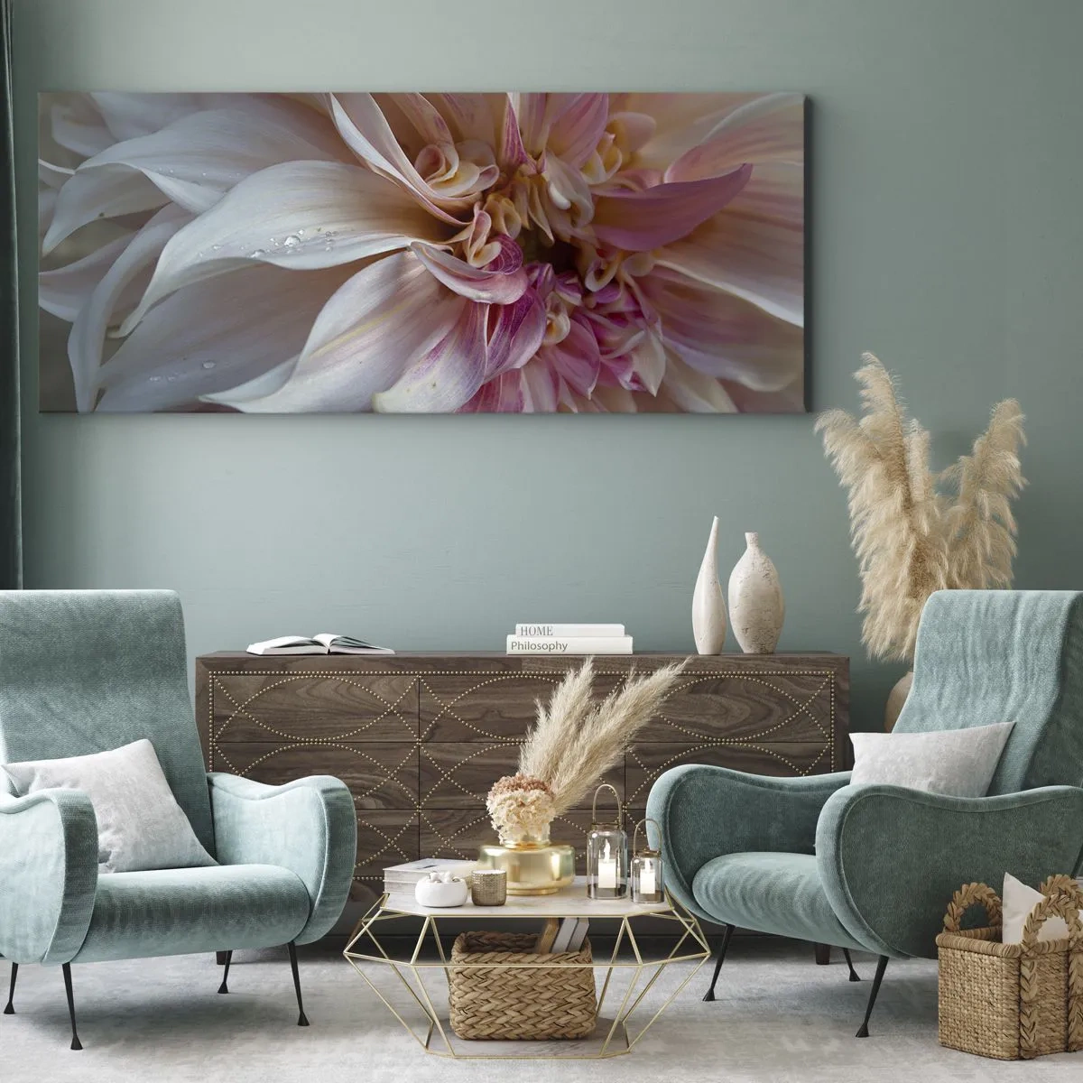 Canvas picture - Blooming Freshness - 160x50 cm
