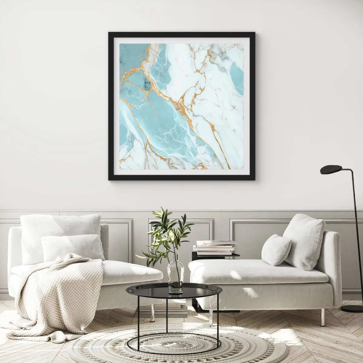 Poster in black frame - Richness of the Stone - 60x60 cm