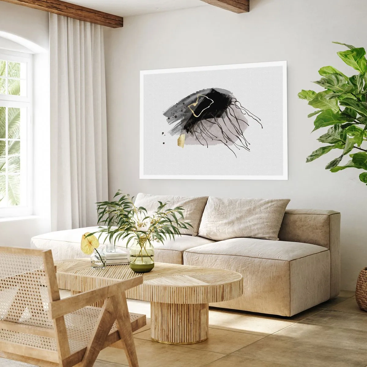 Poster - In Black and Gold - 100x70 cm