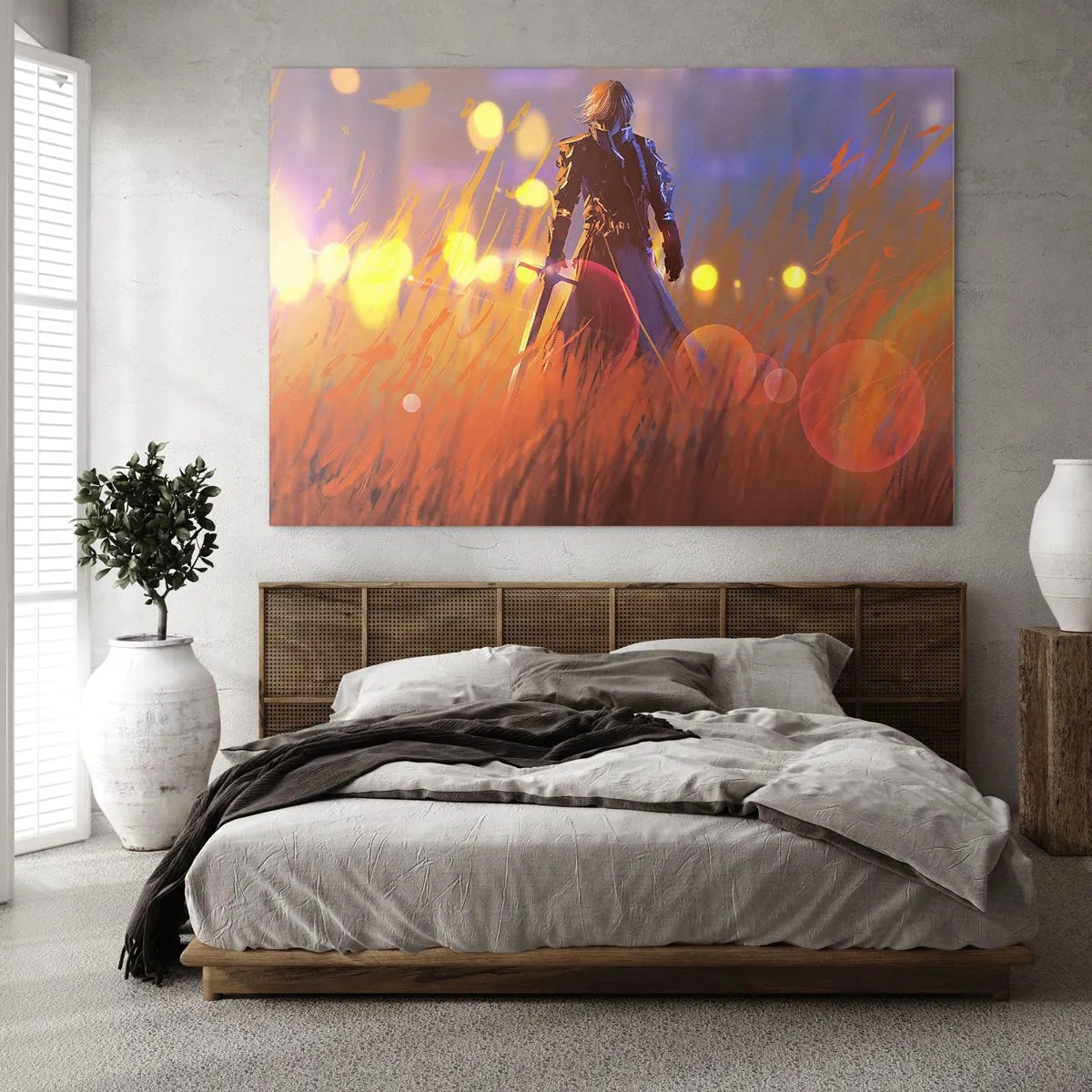 Glass picture - Knight-errant - 120x80 cm
