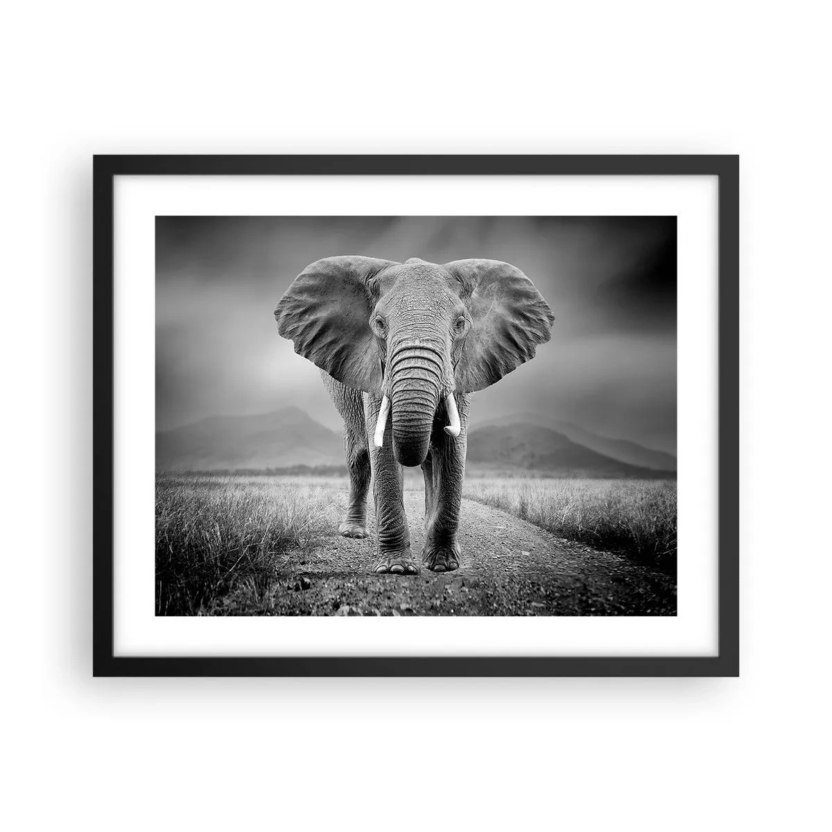 Poster in black frame - Welcoming of the Host - 50x40 cm