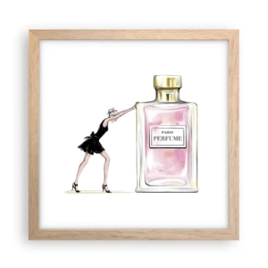 Poster in light oak frame - The Essence of Womanhood - 30x30 cm