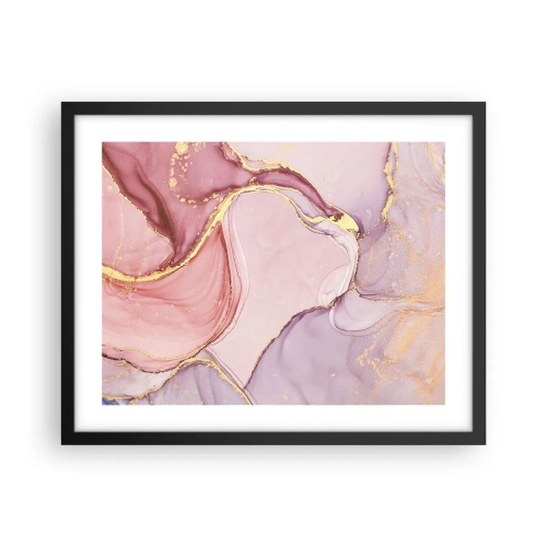 Poster in black frame - Caress of Colours - 50x40 cm