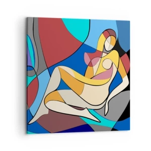Canvas picture - Cubist Nude - 60x60 cm