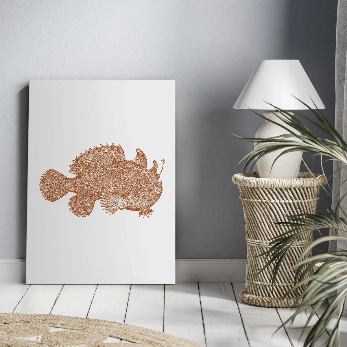 Canvas picture - Fish after All - 45x80 cm