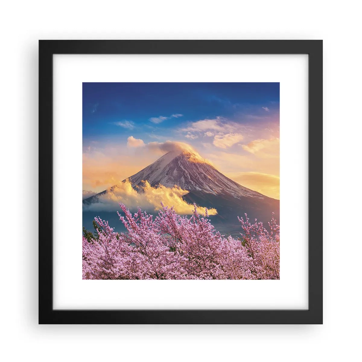 Poster in black frame - Japanese Sanctity - 30x30 cm
