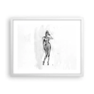 Poster in white frmae - Study of Ideal of Feminity - 50x40 cm