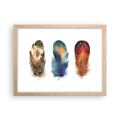 Poster in light oak frame - Rituals, Customs, Secrets - 40x30 cm