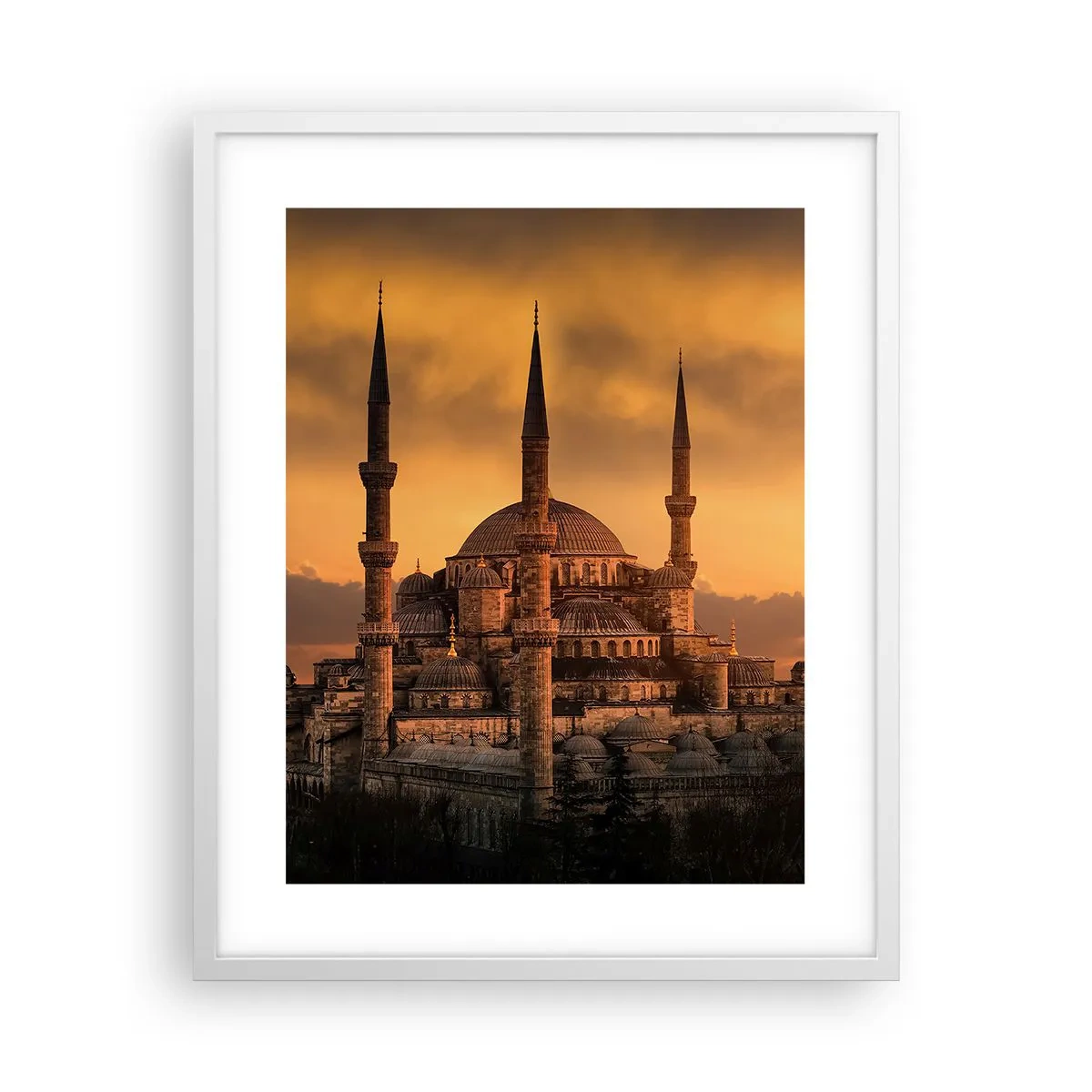 Poster in white frmae - God Is Great - 40x50 cm