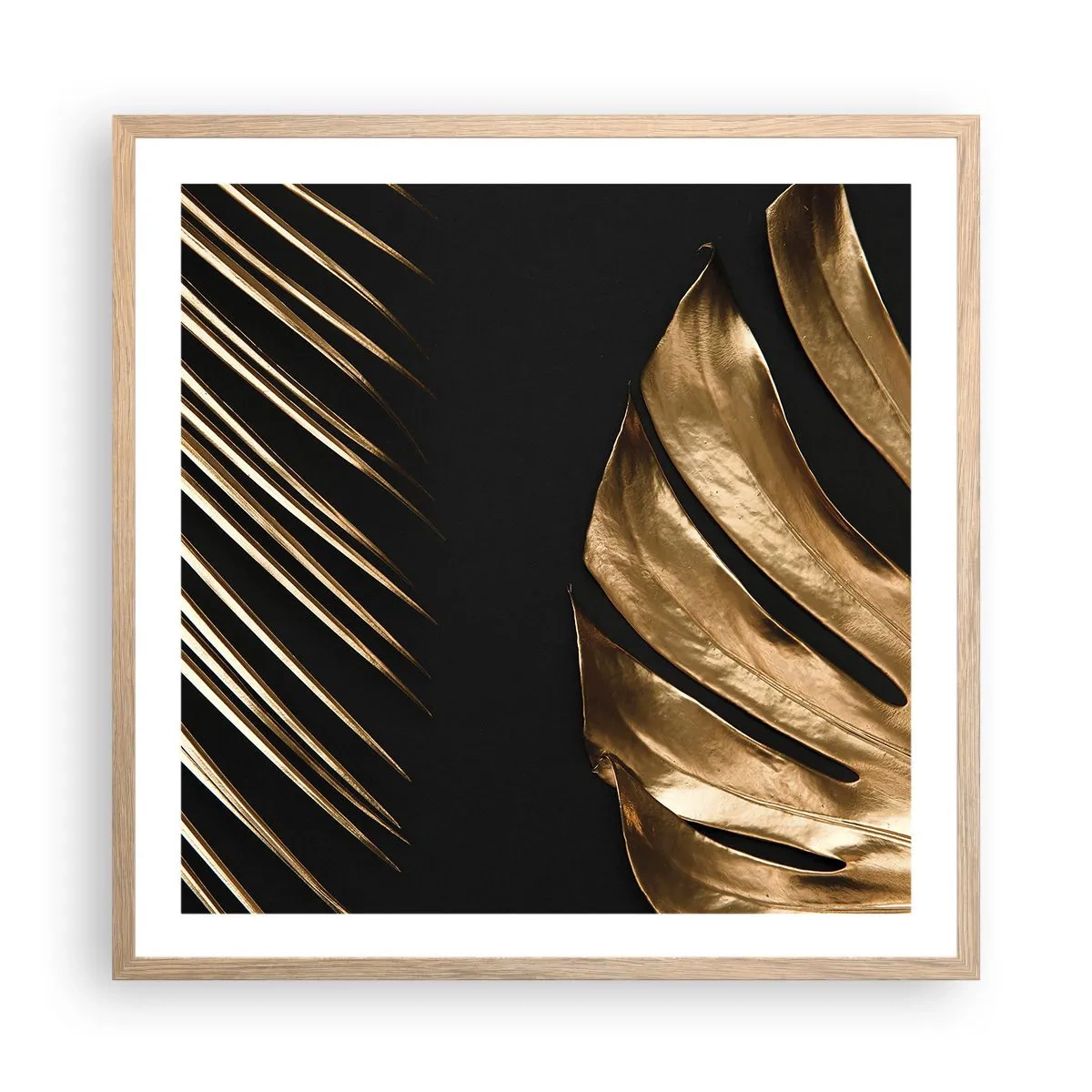 Poster in light oak frame - Different but Equally Exepnsive - 60x60 cm