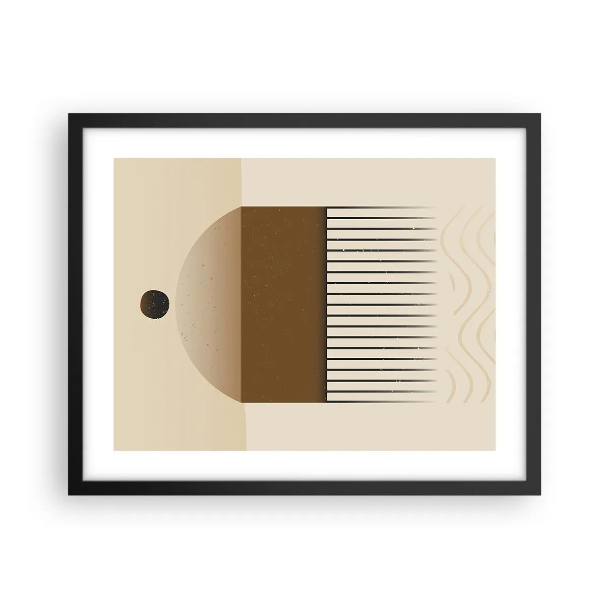Poster in black frame - Different States - 50x40 cm