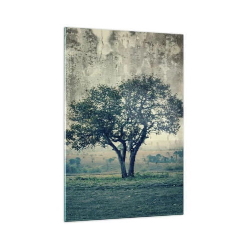 Glass picture - Apple Tree in Blue? - 70x100 cm
