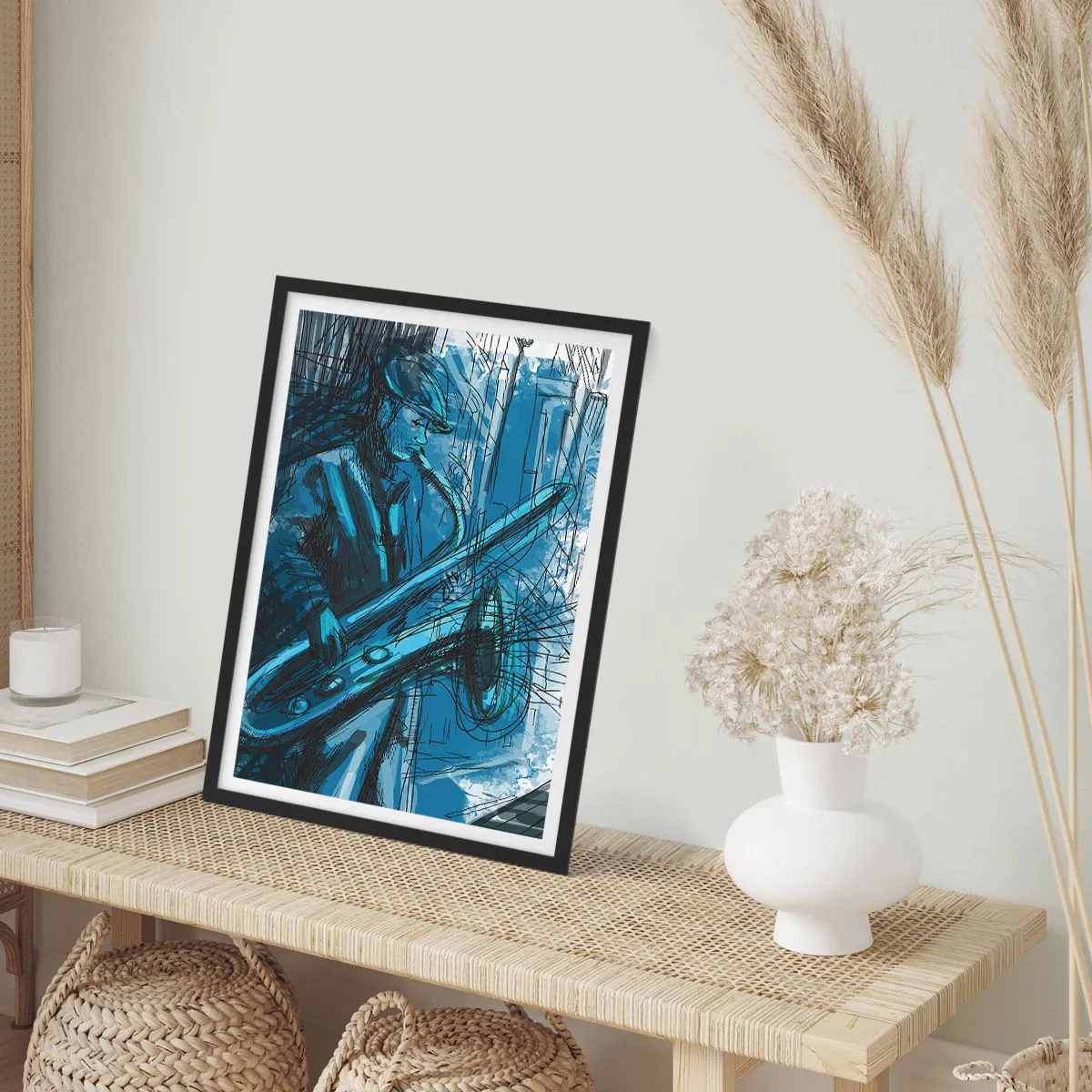 Poster in black frame - City Rhapsody - 61x91 cm