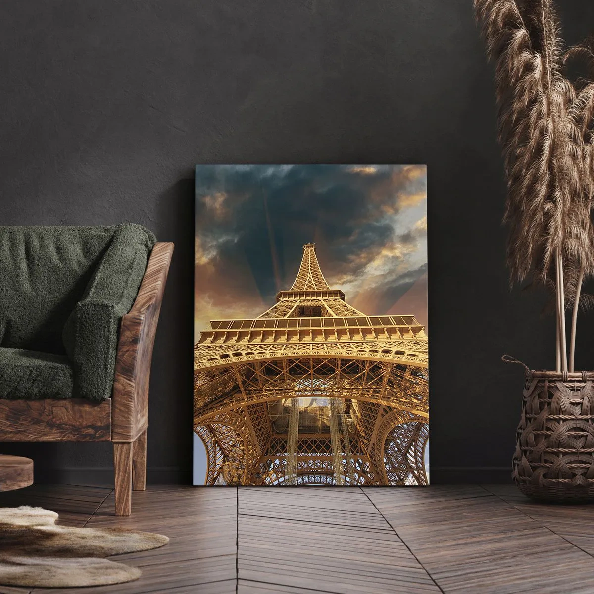 Canvas picture - Man Has Reached the Clouds - 65x120 cm