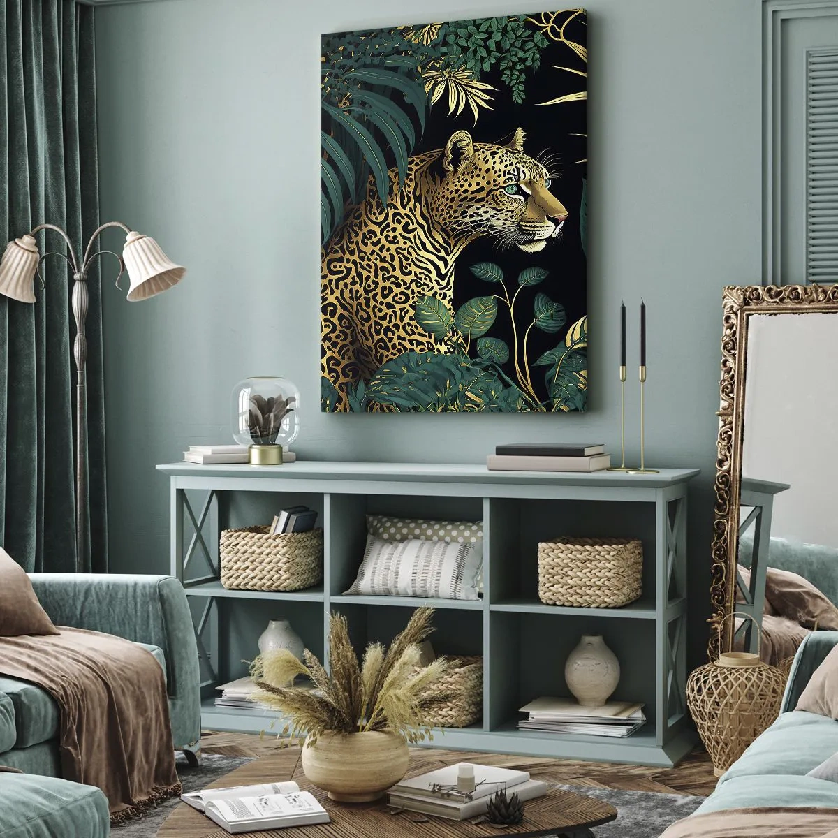 Canvas picture - Host in the Jungle - 65x120 cm