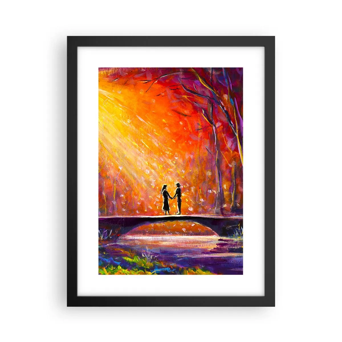 Poster in black frame - Heaven Loves Them Too - 30x40 cm