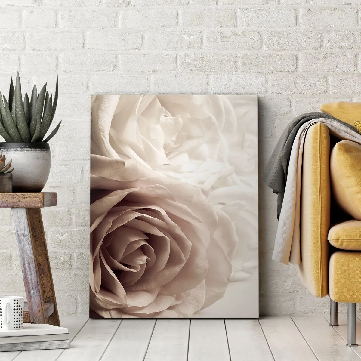 Canvas picture - In the Heart of a Rose - 65x120 cm