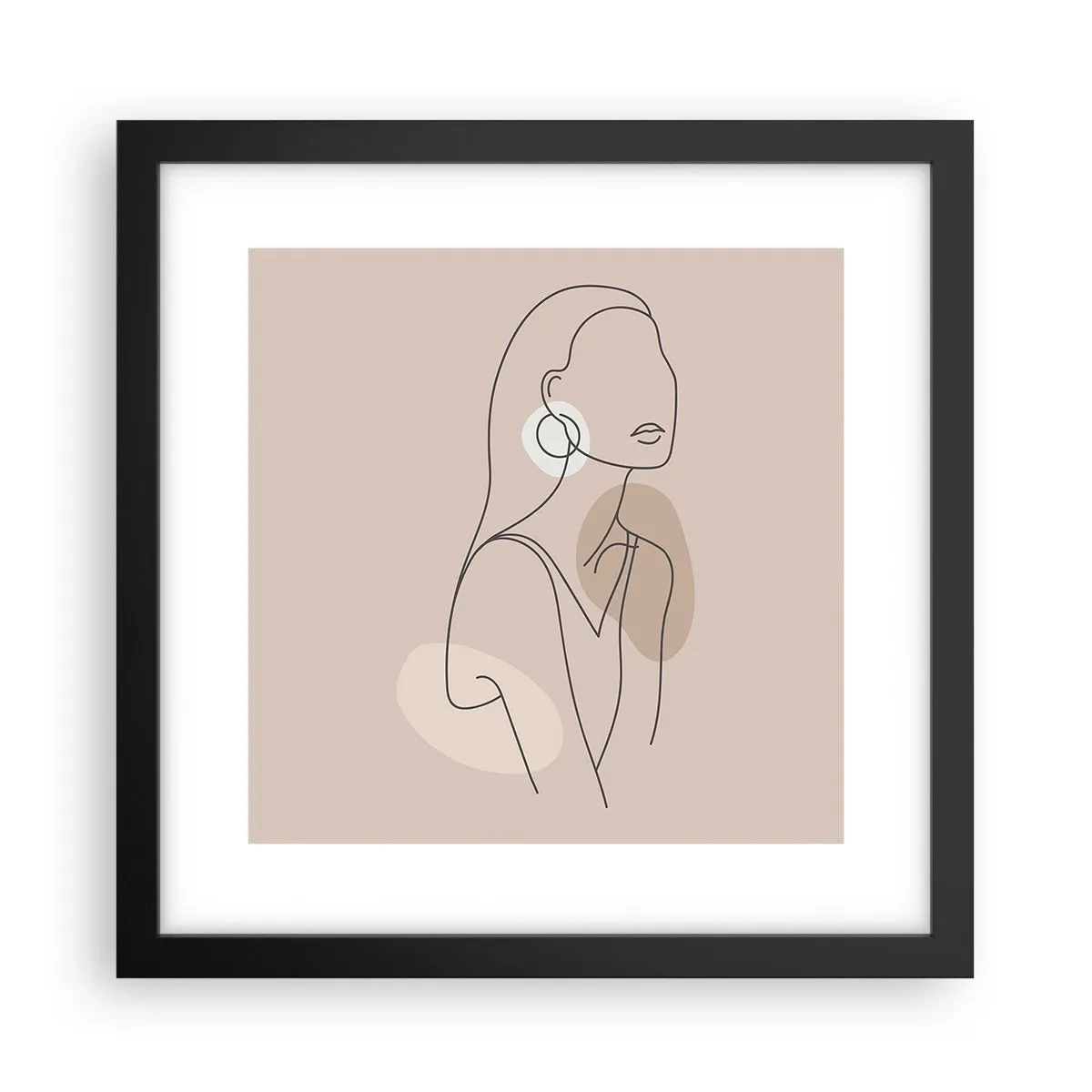 Poster in black frame - Icon of Girlhood - 30x30 cm