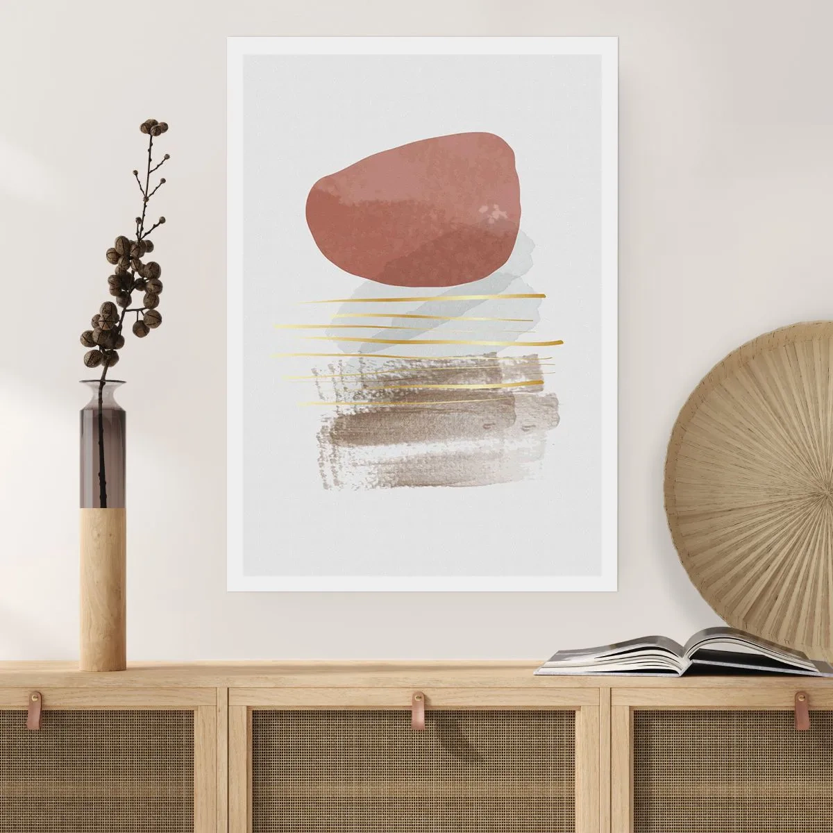 Poster - Abstract Colonnade - 50x70 cm