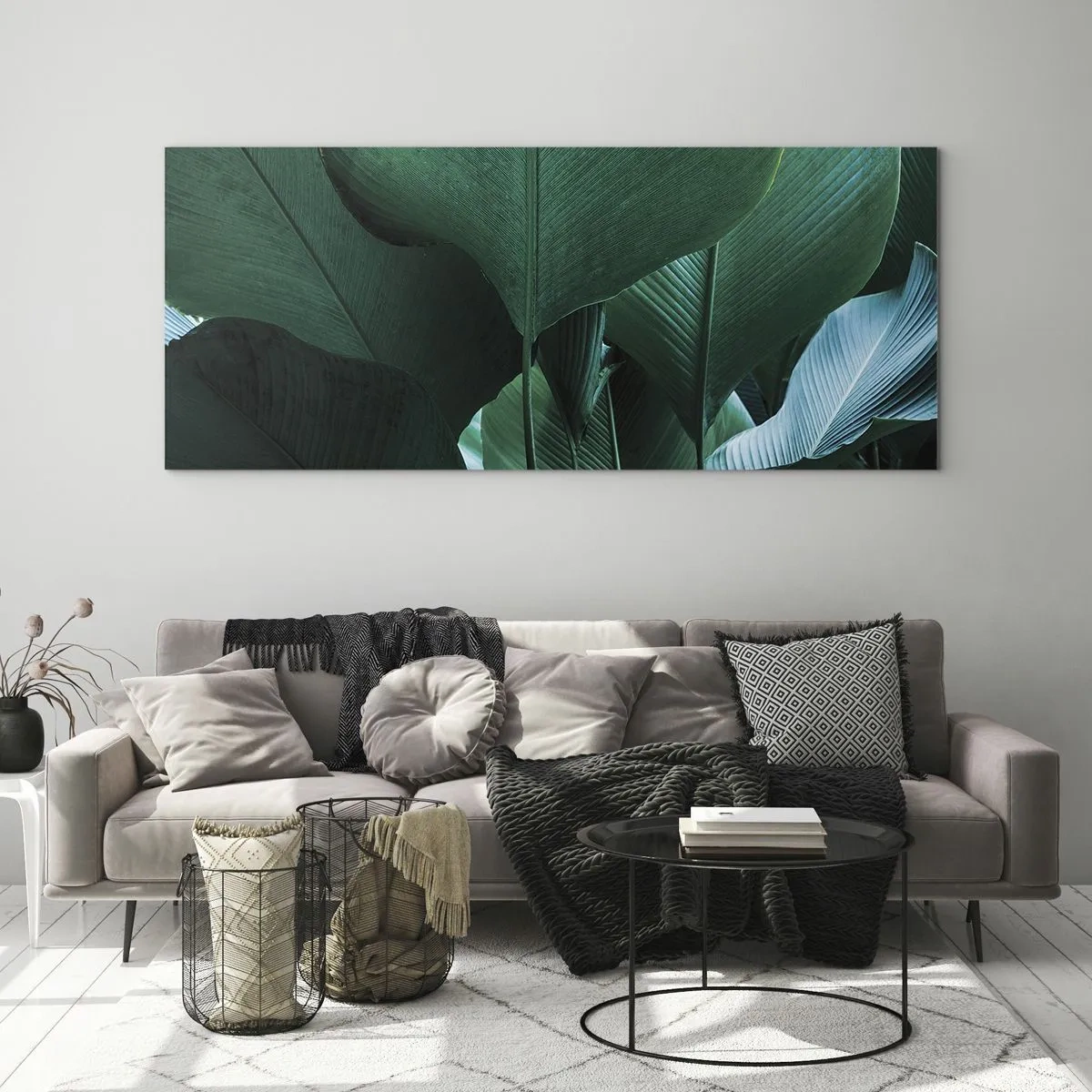 Glass picture - Turned towards Light - 90x30 cm