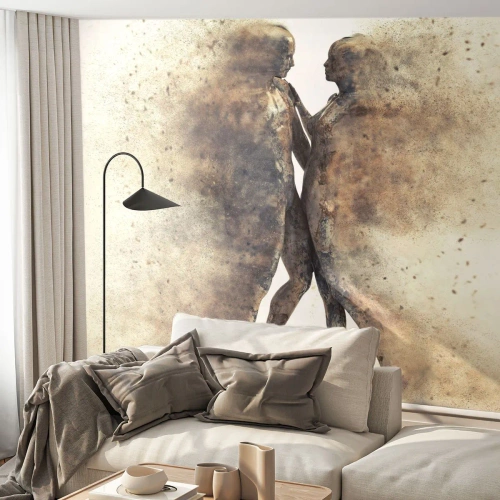 Custom Self-Adhesive Wallpaper Deluxe Sticker - From Dust They Rose to Love - Abstraction, Woman and Man, Love