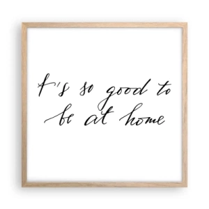 Poster in light oak frame - Whole Truth - 50x50 cm