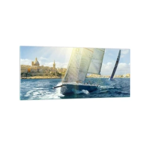 Glass picture - Time to Leave the City - 120x50 cm